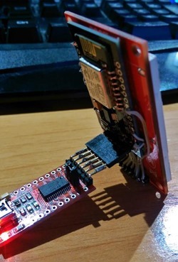 rear view ESP8266 VT100