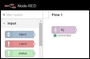 Node-Red running on a K10000 phone