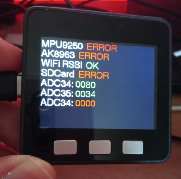 Original M5Stack first power up