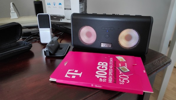 Goodies from Best Buy and obscenely expensive SIM