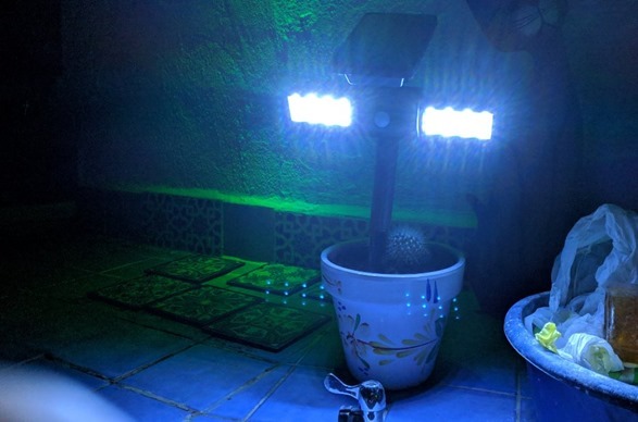 Considerably brighter when triggered by movement