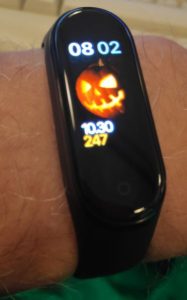 Halloween using MiBand 4 App
