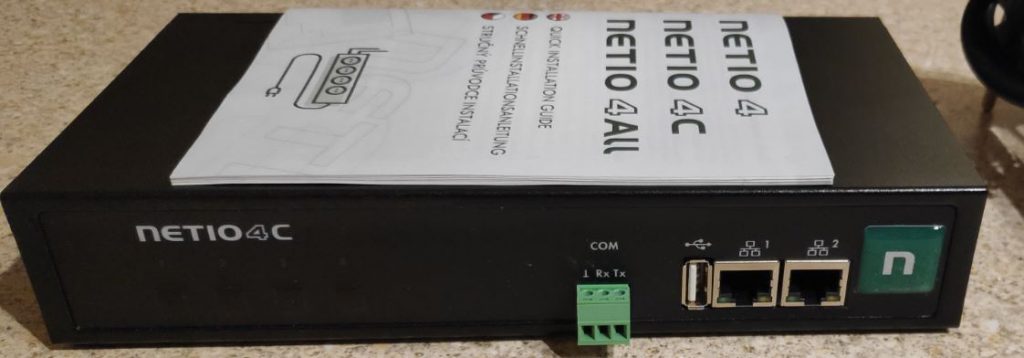 Front view of NetIO 4