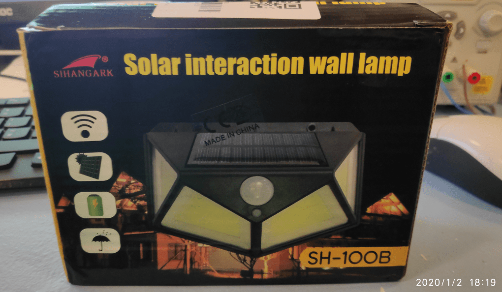 Solar lamp from Banggood
