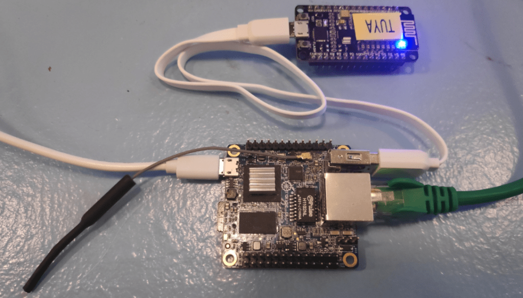 Orange Pi Zero and NodeMCU device working together as a Tuya-Convertor 