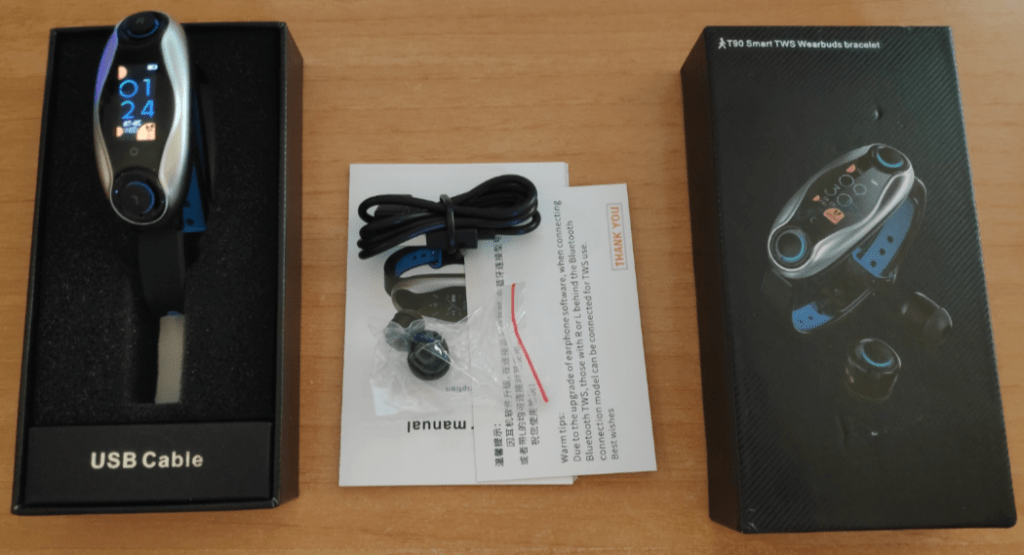 T90 Smart Watch with Bluetooth earbuds