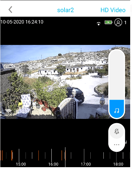 Screengrab Oct 5, 2020 - the IP67 camera operating flawlessly