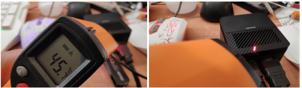 Temperature testing the Chuwi Larkbox