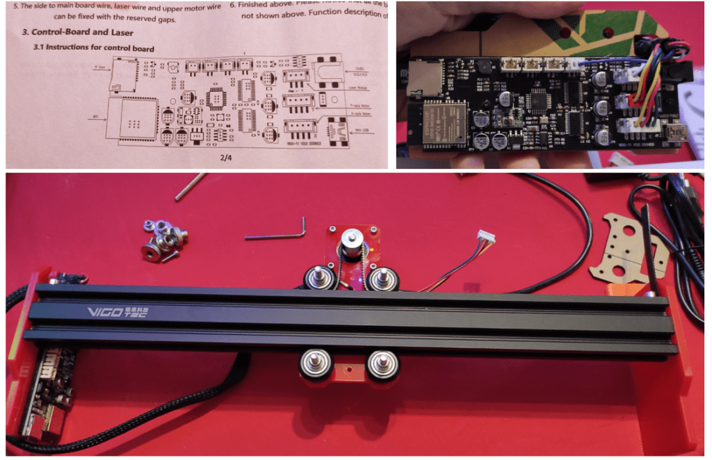 The one PCB and the base
