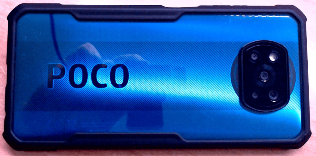 Bakeey case for Xiaomi Poco X3 - image by Peter Scargill