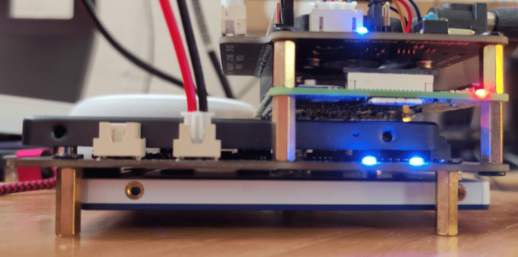 RPi4 with dual SATA and Power controller