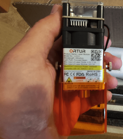 The actual laser module