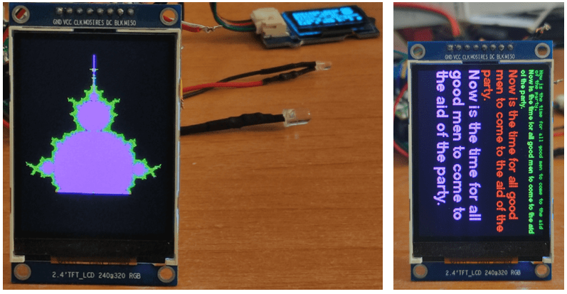 PICO and ILI9341 displaying fonts