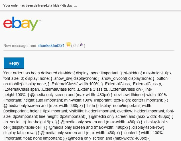 Rubbish email from Amazon