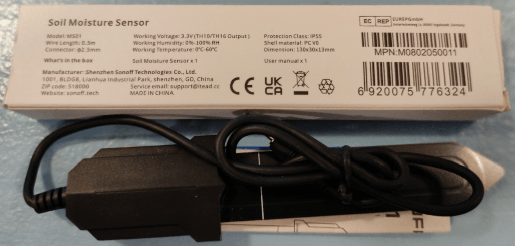 Sonoff MS01 3V3 moisture sensor