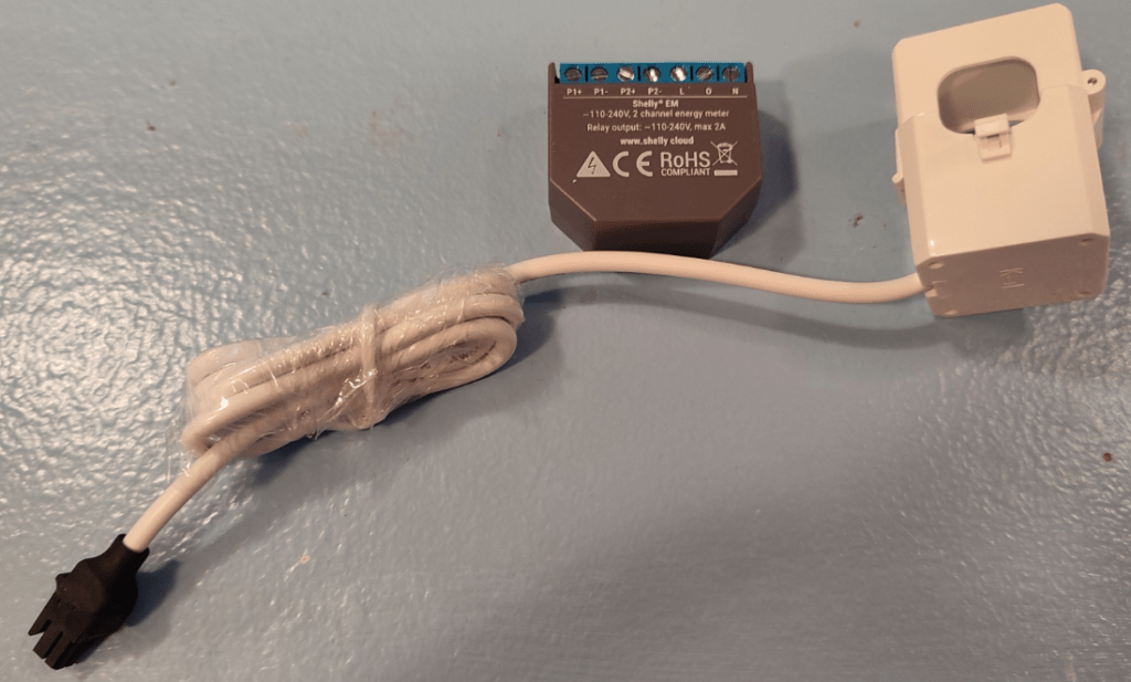 Shelly EM and transformer