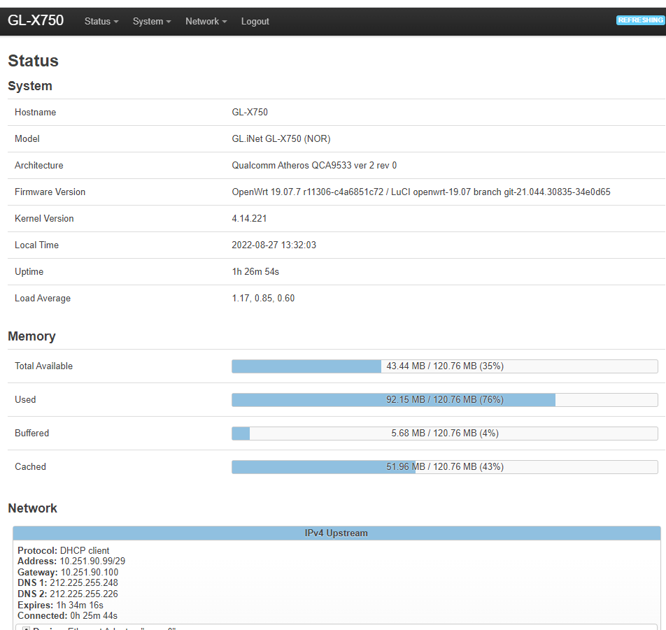 GL-iNET Spitz V2 OpenWrt