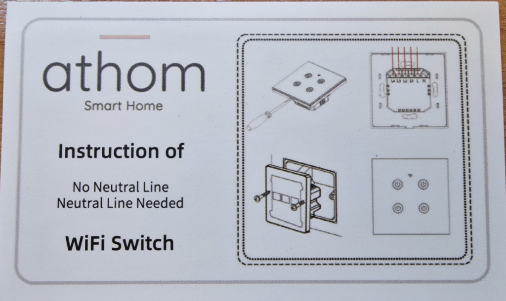 Athom Tasmota Smart Switch