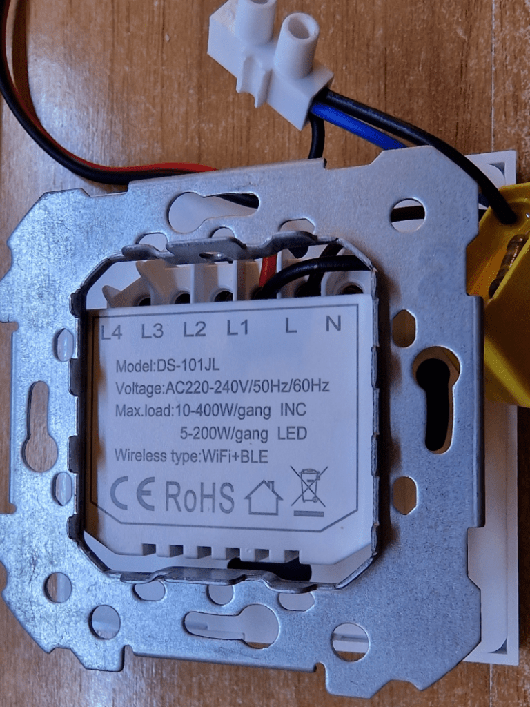 Athom Tasmota 1 gang WiFi wall switch