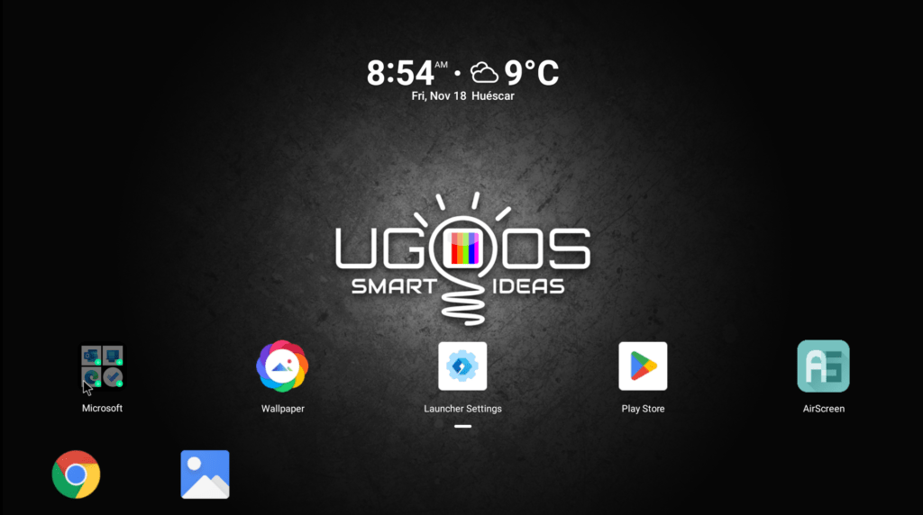 Microsoft Launcher on Ugoos X4Q