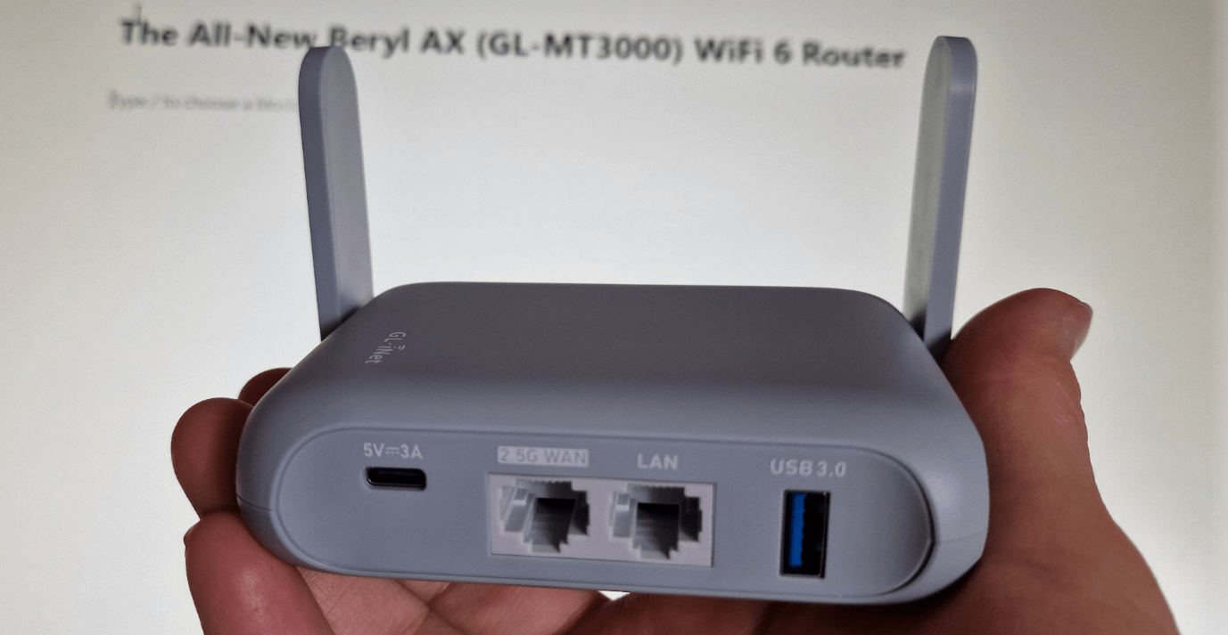 GL-iNET GL-MT3000 Router - Beryl from GL-iNET