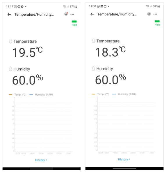 SNZB-02D Sensor readings in the eWeLink APP