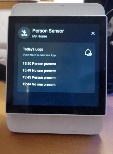 Sonoff SNZB-06P on NSPanel Pro
