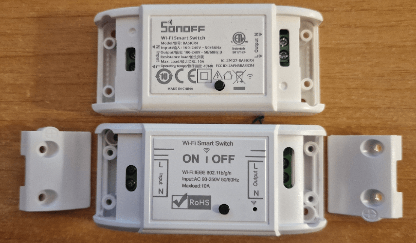 My converted-to-Tasmota AliExperss cheap controller vs Sonoff BasicR4