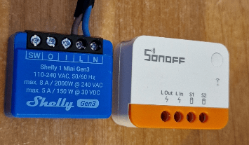 Shelly Gen 3 vs Sonoff