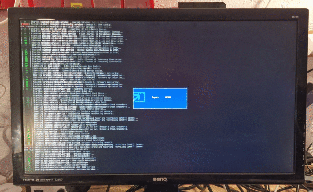 Ubuntu coming up on the RV2