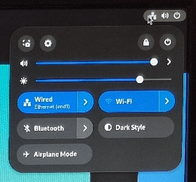 Ubuntu network panel