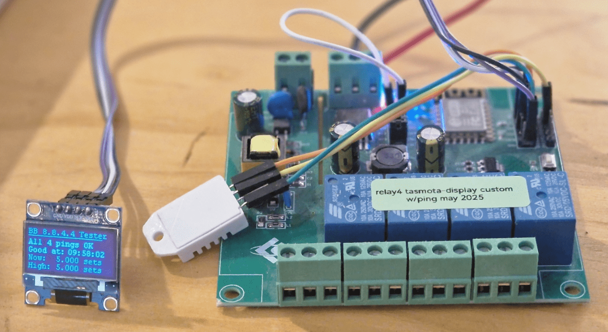 ESP8266 4-relay board with extras