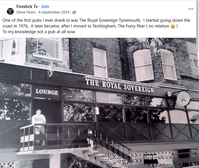 Apparently conflicting information about the Royal Sovereign Pub, Tynemouth, UK