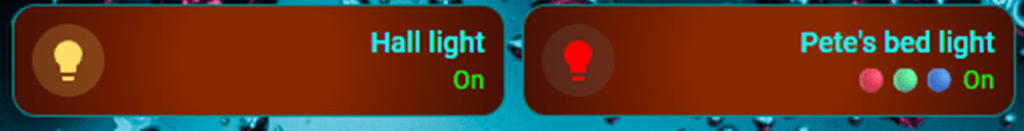 Home Assistant custom tiles